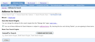 Choose the Name of the custom search