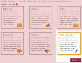 Create a Links Page