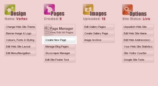 Site Overview Screen