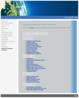 Password Entered