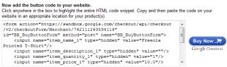 Google Button Code