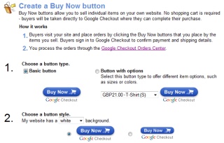 Google Button Configuration