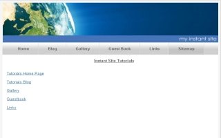Sitemap with Hyperlinks