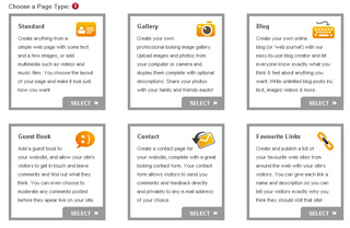 Choose Page Type