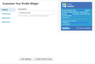 Specify the username