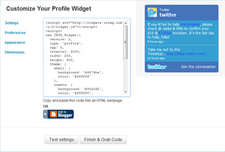 Widget Code