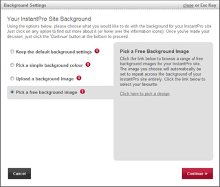 pick a free background image