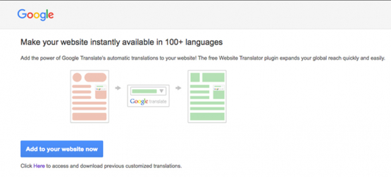 how to add google translate shortcut icon to google app