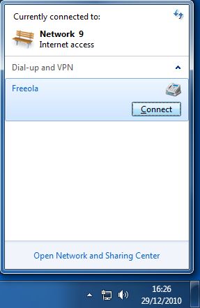 Win7 Systray Connect