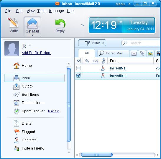 Incredimail 2 Inbox Incredimail 2 Inbox
