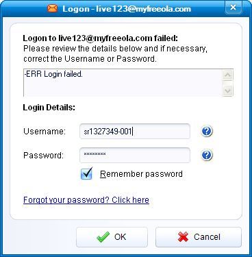 Incredimail Login Failed Error Message Incredimail Login Failed Error Message