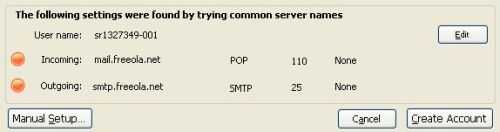 Thunderbird Amber Settings
