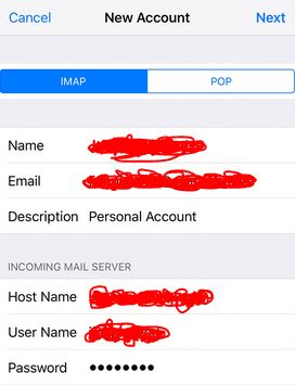 iPhone Incoming Mail Settings Incoming Mail Settings iPhone