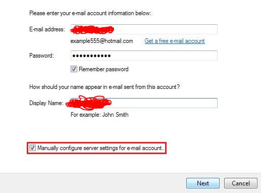 Add your Account Information Account Information Live Mail