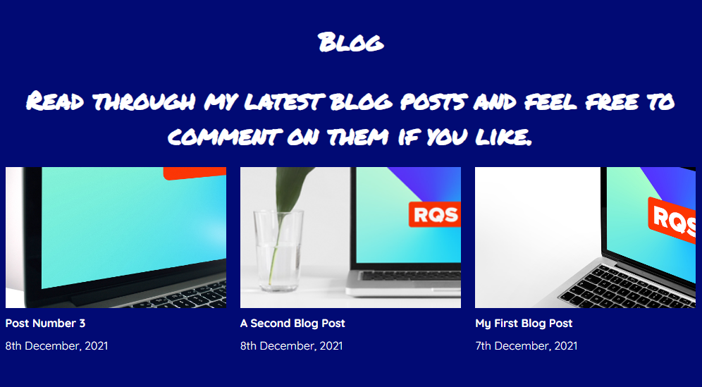 RQS Blog Section