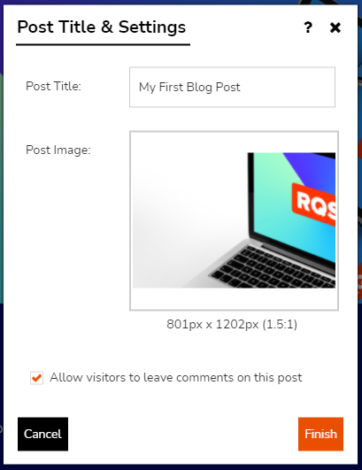 RQS Blog Post Title & Settings