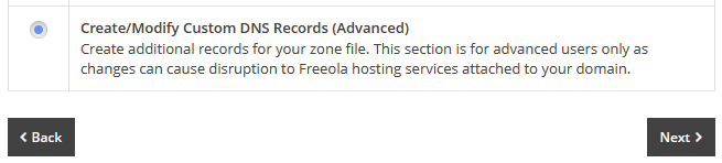 Create/Modify DNS Records
