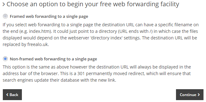 Framed or Non-Framed Forwarding