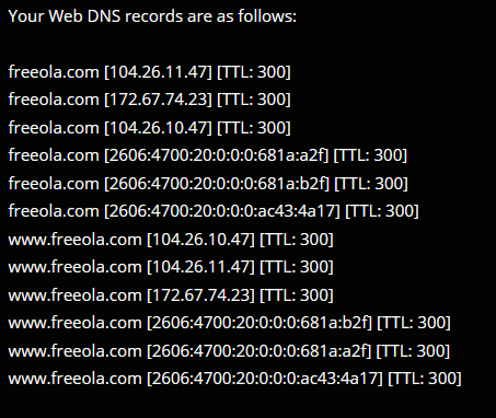 DNS Lookup Web