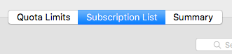 Mac Mail IMAP Folder Subscription List