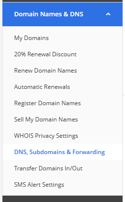 MyFreeola DNS, Subdomains & Forwarding