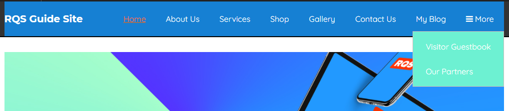 RQS Top Navigation Menu