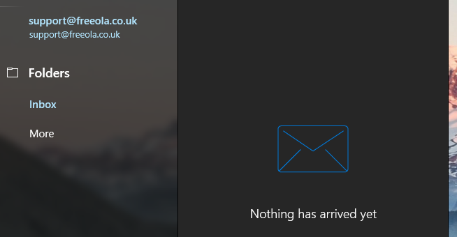Windows 10 Mail Inbox