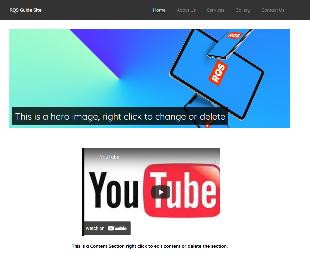 RQS Embed Youtube Video