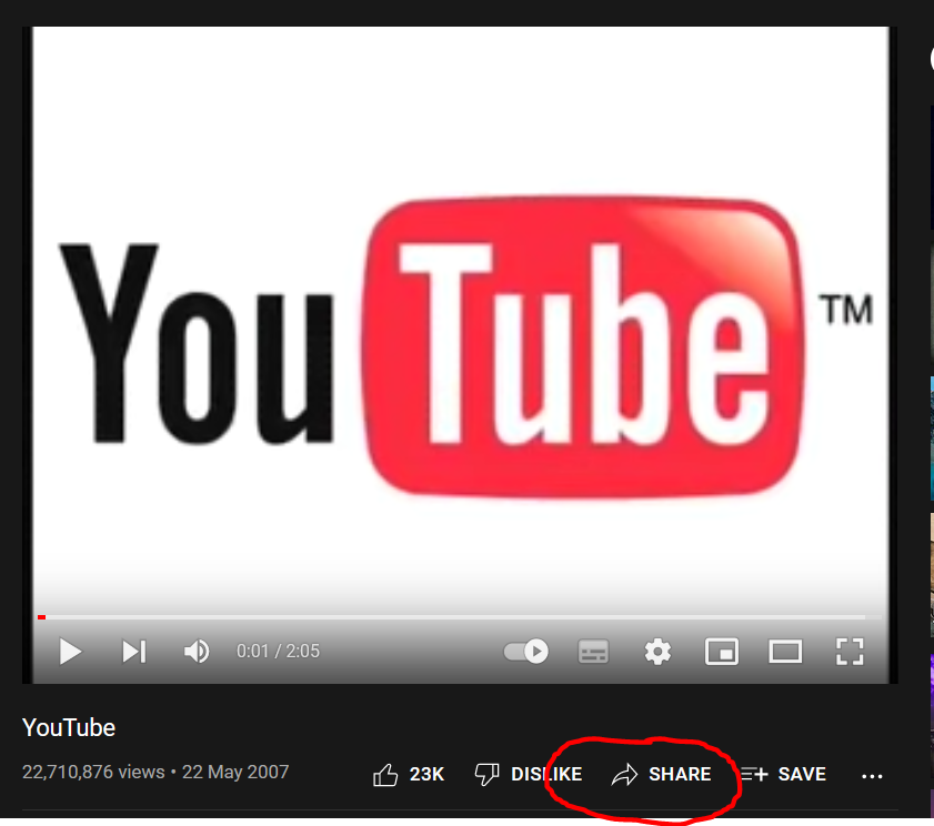 Embedding a Youtube Video in RQS