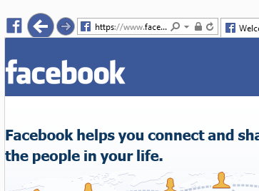 Blue buttons for Facebook Facebook colour of the browser navigation buttons