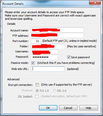 Serif Account Details