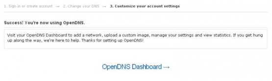OpenDNS Success OpenDNS Success