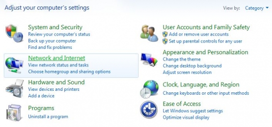 Win7 Control Panel Win7 Control Panel