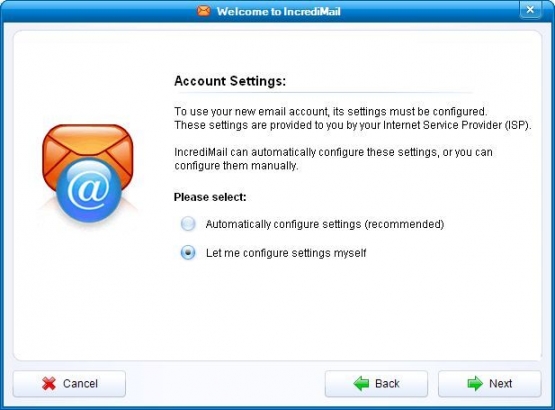 Incredimail 2 Account Setup Incredimail 2 Account Setup