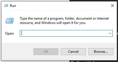 Run App in Windows 10 Windows 10 Run