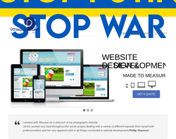 Screenshot of the 9thwave New Media homepage