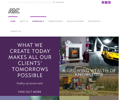 Screenshot of the ABC Advertising Partners Ltd homepage