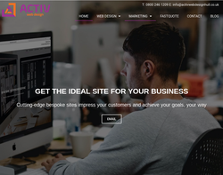 Screenshot of the Activ Web Design homepage