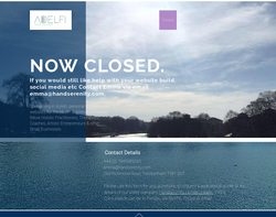 Screenshot of the Adelfi Web Design homepage