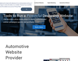 Screenshot of the Autoweb Design homepage