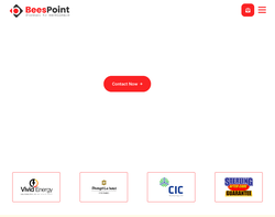 Screenshot of the BeesPoint homepage