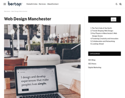 Screenshot of the Web Designer Manchester: Bertan Uzun homepage