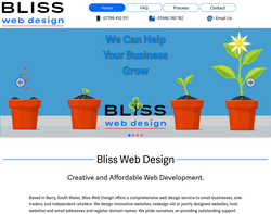Screenshot of the Paul Bliss homepage