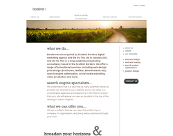 Screenshot of the Bordernet Ltd homepage