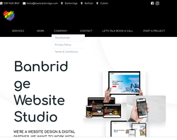 Screenshot of the Banbridge Website Studio Limited homepage