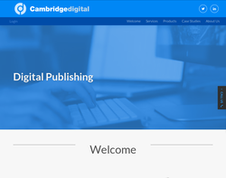 Screenshot of the Cambridge Digital  homepage
