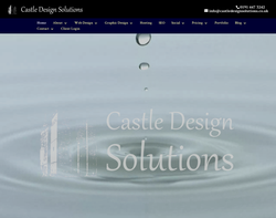 Screenshot of the Castle Design Solutions homepage