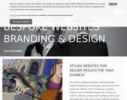 Screenshot of the Catfish Web Design homepage
