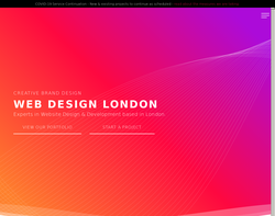 Screenshot of the Creative Brand Design homepage