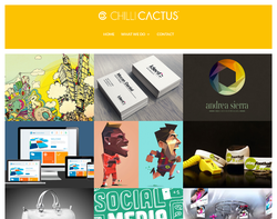 Screenshot of the Chilli Cactus homepage